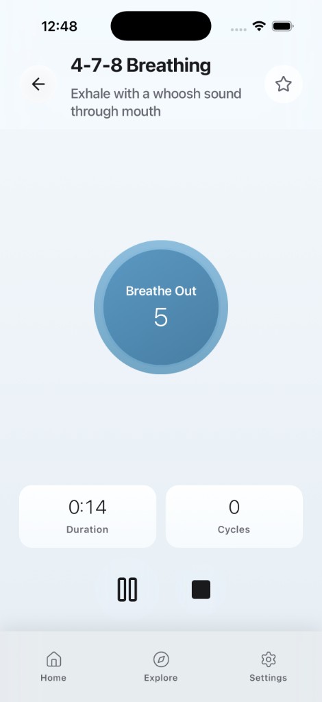 Mental Stable 4-7-8 breathing exercise